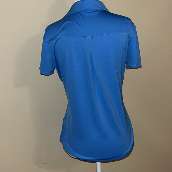 Adidas Pebble Beach Blue Golf Polo Shirt Small - Picture 2 of 16